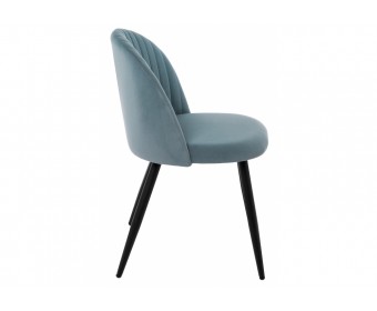 Стул на металлокаркасе Gabi 1 light blue / black