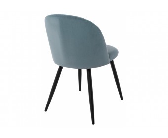 Стул на металлокаркасе Gabi 1 light blue / black