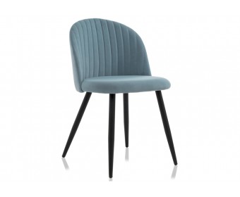 Стул на металлокаркасе Gabi 1 light blue / black