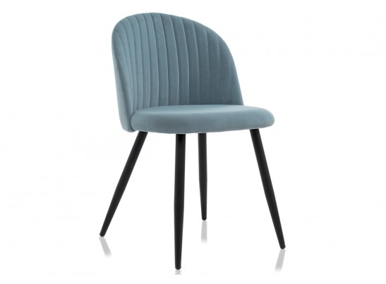 Стул на металлокаркасе Gabi 1 light blue / black в Ростове-на-Дону