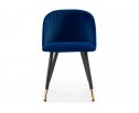 Стул на металлокаркасе Gabi dark blue / black / gold в Ростове-на-Дону