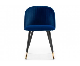Стул на металлокаркасе Gabi dark blue / black / gold