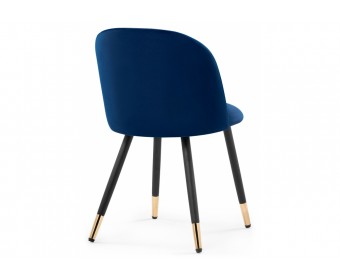 Стул на металлокаркасе Gabi dark blue / black / gold