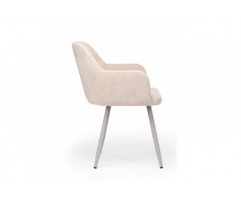 Стул на металлокаркасе Инфини латте (ocean 003) / серый