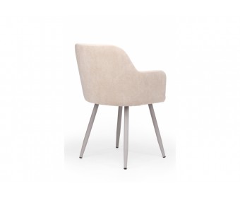 Стул на металлокаркасе Инфини латте (ocean 003) / серый