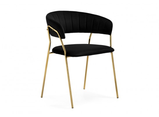 Стул на металлокаркасе Kamelia 1 black / gold в Ростове-на-Дону