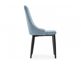 Стул на металлокаркасе Kora 1 light blue / white / black