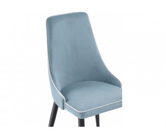 Стул на металлокаркасе Kora 1 light blue / white / black