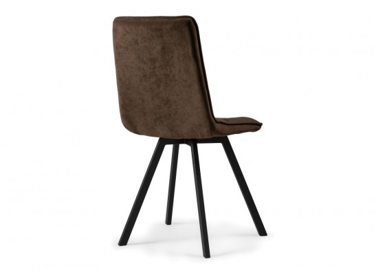 Стул на металлокаркасе Летисия шоколад / черный в Ростове-на-Дону