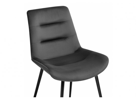 Стул на металлокаркасе Орди графитовый / черный глянец в Ростове-на-Дону