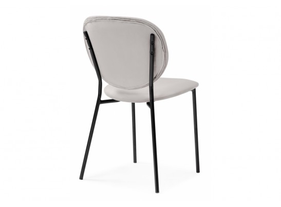 Стул на металлокаркасе Саранда серый / черный глянец в Ростове-на-Дону