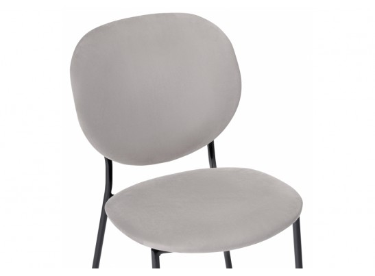 Стул на металлокаркасе Саранда серый / черный глянец в Ростове-на-Дону