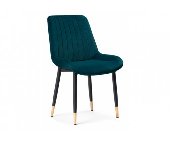 Стул на металлокаркасе Seda 1 green / gold / black