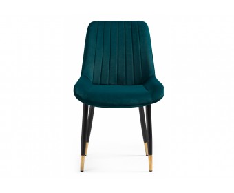 Стул на металлокаркасе Seda 1 green / gold / black