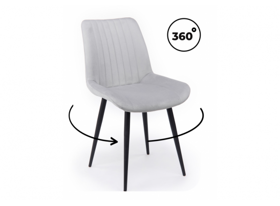 Стул на металлокаркасе Седа 360 светло-серый (zd 960) / черный в Ростове-на-Дону