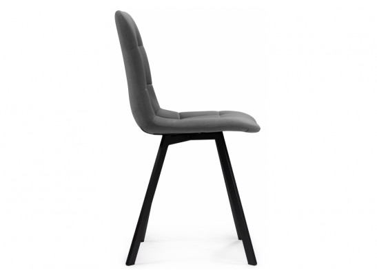 Стул на металлокаркасе Симпл темно-серый / черный в Ростове-на-Дону