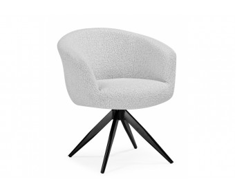 Стул на металлокаркасе Solomon 1 вращающийся светло-бежевый / черный