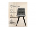 Стул на металлокаркасе Симпл темно-серый / черный в Ростове-на-Дону