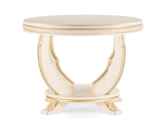 Журнальный столик Луис 70х52 слоновая кость / золото в Ростове-на-Дону