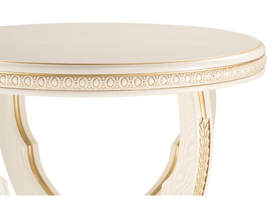 Журнальный столик Луис 70х52 слоновая кость / золото в Ростове-на-Дону