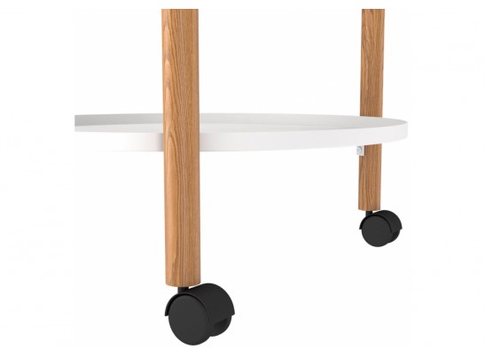 Журнальный столик SHT-CT62 белый муар / светлый орех в Ростове-на-Дону