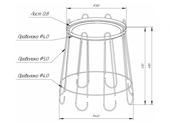 Журнальный столик SHT-CT6 черный муар в Ростове-на-Дону
