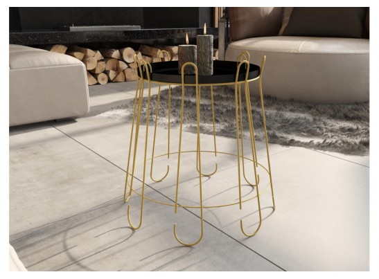 Журнальный столик SHT-CT6 золото / черный муар в Ростове-на-Дону