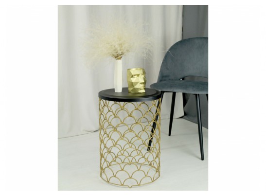 Журнальный столик SHT-CT24-1 золото / черный муар в Ростове-на-Дону
