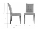 Стул Madina dark walnut / fabric grey в Ростове-на-Дону