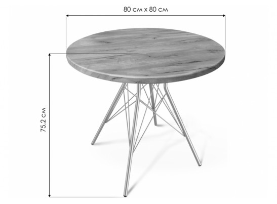 Деревянный стол SHT-TU2-1/80 МДФ черный / дуб тортуга в Ростове-на-Дону