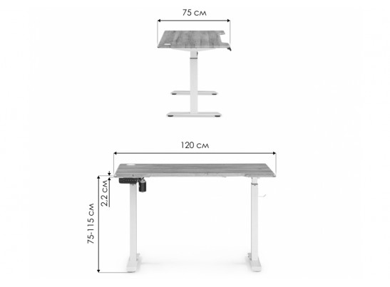 Компьютерный стол Маркос 120х75 розовый / белый в Ростове-на-Дону