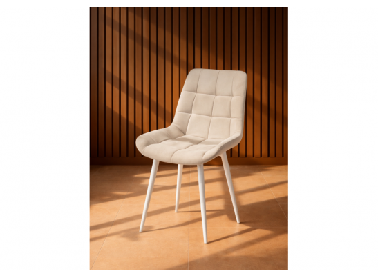 Стул на металлокаркасе Челси 360 К бежевый (zd 210) / белый в Ростове-на-Дону