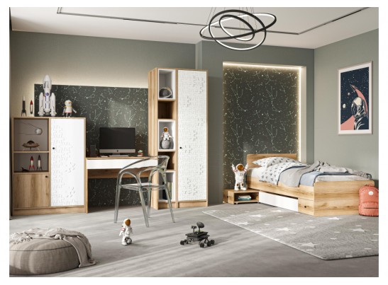 Письменный стол Кинд СТ-01 белый / дуб делано в Ростове-на-Дону