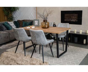 Стул Fox black / grey