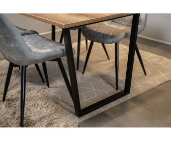 Стул Fox black / grey