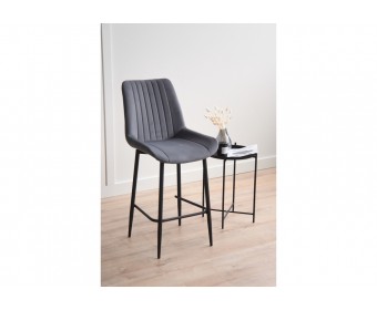 Полубарный стул Седа темно-серый (zd 995) / черный