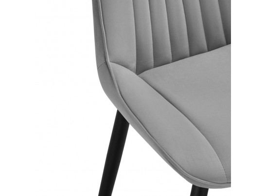Комплект стульев Вейв 4 шт светло-серый / черный в Ростове-на-Дону