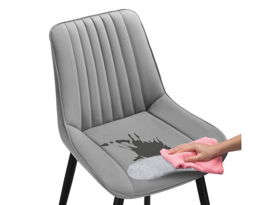 Комплект стульев Вейв 4 шт светло-серый / черный в Ростове-на-Дону