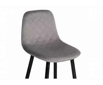 Барный стул Capri light gray / black