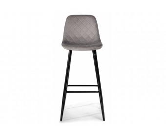 Барный стул Capri light gray / black