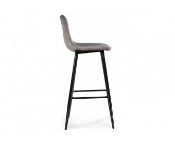 Барный стул Capri light gray / black