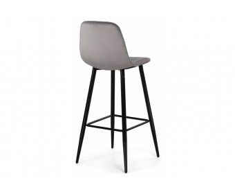 Барный стул Capri light gray / black