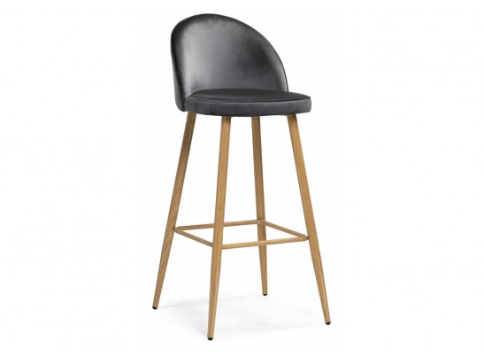 Барный стул Dodo 1 dark grey with edging / wood в Ростове-на-Дону