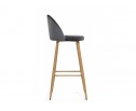 Барный стул Dodo 1 dark grey with edging / wood в Ростове-на-Дону