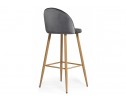 Барный стул Dodo 1 dark grey with edging / wood в Ростове-на-Дону