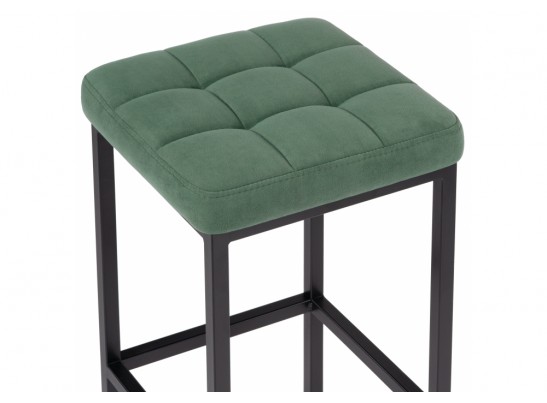 Барный стул Лофт микровелюр катания изумруд / черный матовый в Ростове-на-Дону