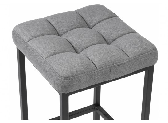 Барный стул Лофт ткань канди грей / черный матовый в Ростове-на-Дону