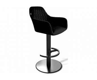 Барный стул Sheffilton SHT-ST38/S137 ночное затмение / стальной / черный муар
