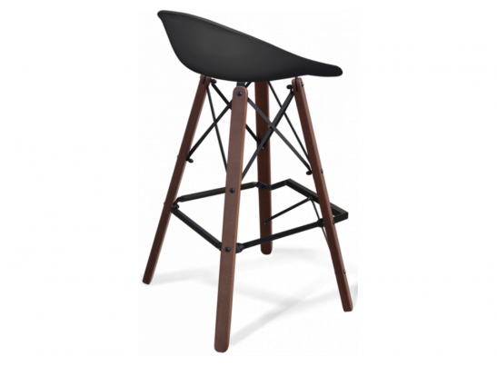 Барный стул SHT-ST19/S80 черный / темный орех в Ростове-на-Дону
