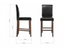 Барный стул Verden espresso / black в Ростове-на-Дону
